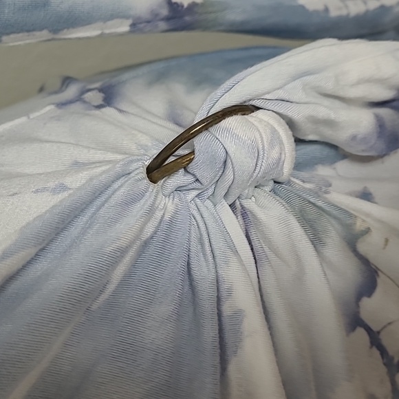 Young Fabulous & Broke Blue and White Yie Dye Dress Size Large - Picture 4 of 10